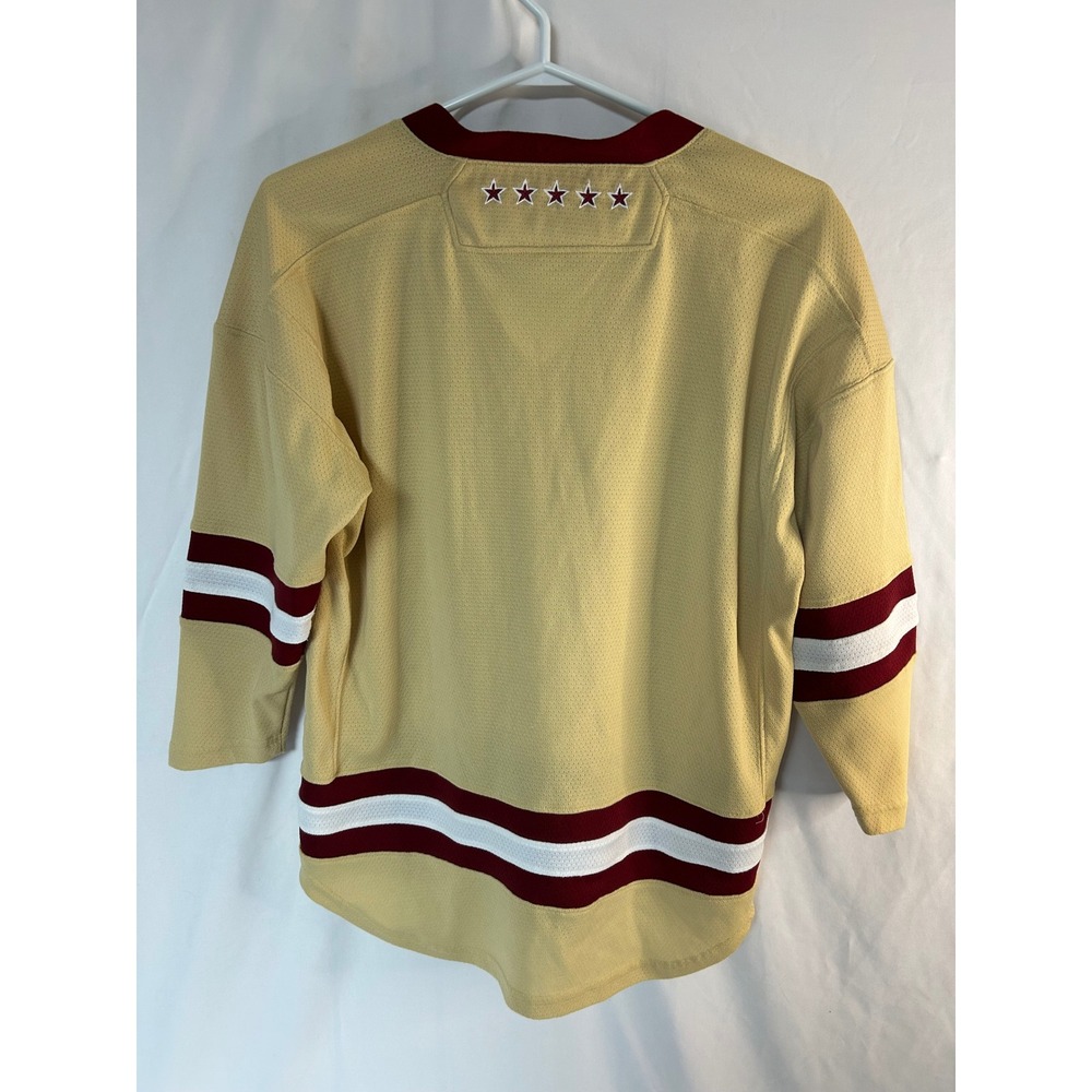 Under Armour Boston College Eagles Hockey East Youth Jersey Gold Loose Fit YMed - Picture 8 of 14